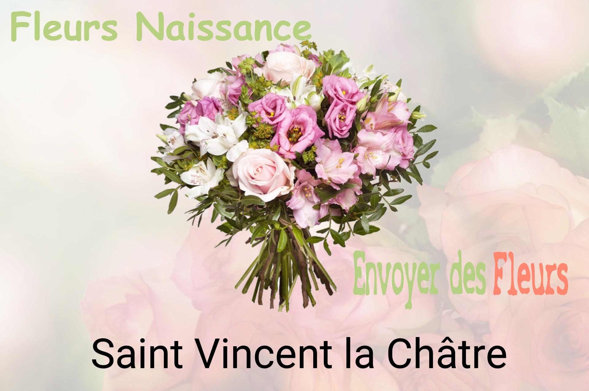 Bouquet de fleurs de naissance livré à Saint-Vincent-la-Châtre